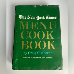 Vintage New York Times Menu Cookbook